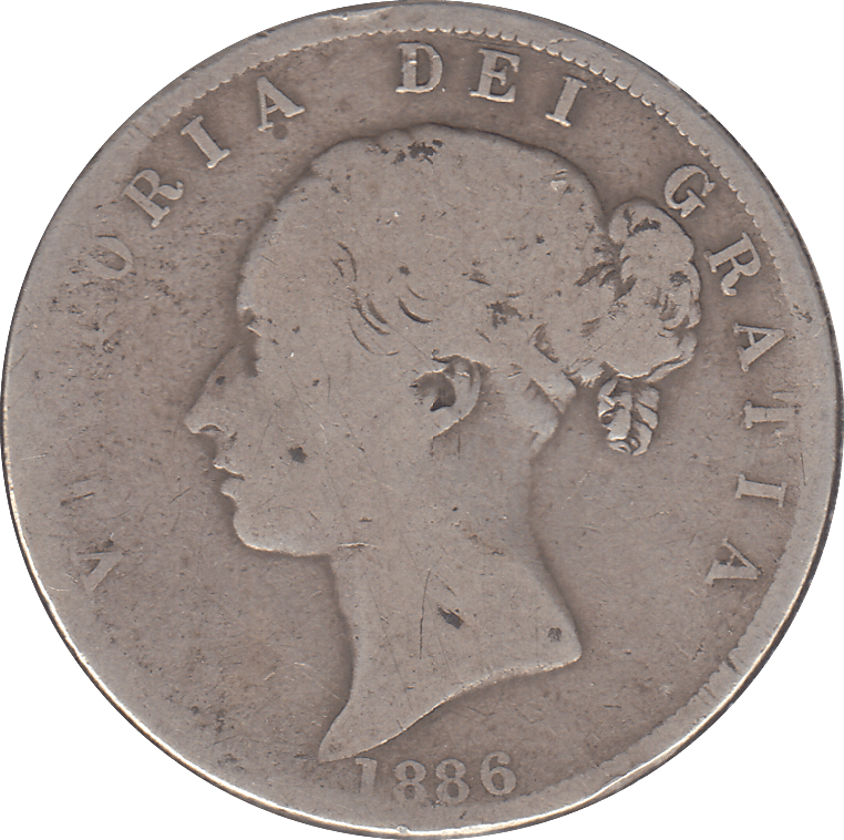 1886 HALFCROWN ( FINE ) - HALFCROWN - Cambridgeshire Coins