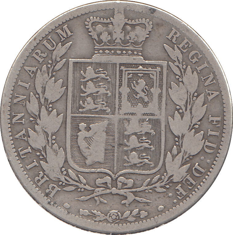 1886 HALFCROWN ( FINE ) - HALFCROWN - Cambridgeshire Coins