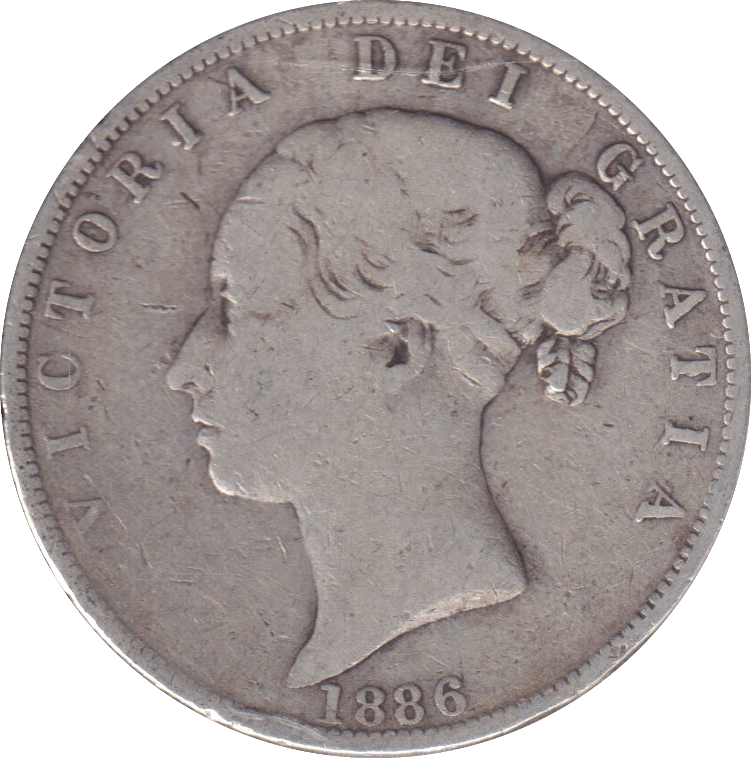1886 HALFCROWN ( FINE ) - HALFCROWN - Cambridgeshire Coins