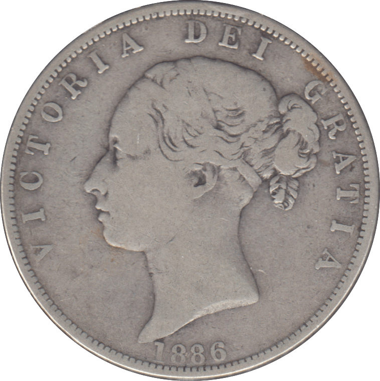 1886 HALFCROWN ( GF ) - HALFCROWN - Cambridgeshire Coins