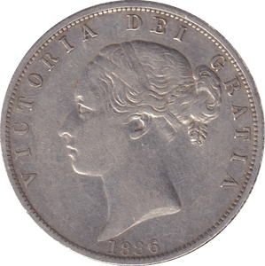 1886 HALFCROWN ( GVF ) - HALFCROWN - Cambridgeshire Coins