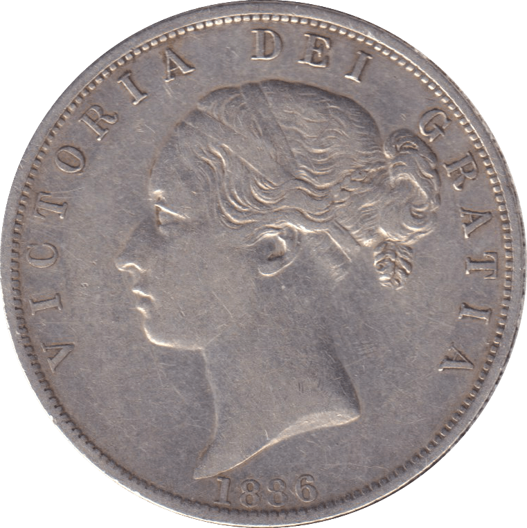 1886 HALFCROWN ( GVF ) - HALFCROWN - Cambridgeshire Coins