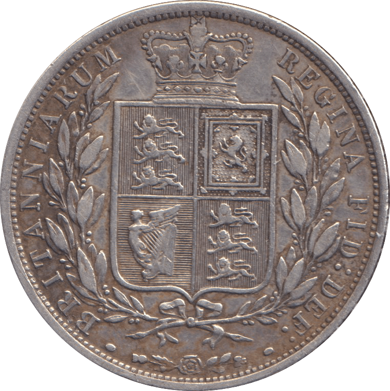 1886 HALFCROWN ( GVF ) - HALFCROWN - Cambridgeshire Coins