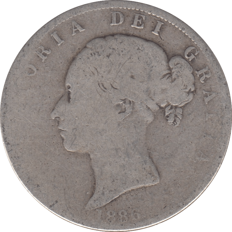 1886 HALFCROWN ( NF ) - HALFCROWN - Cambridgeshire Coins
