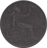 1886 HALFPENNY ( GF ) - HALFPENNY - Cambridgeshire Coins