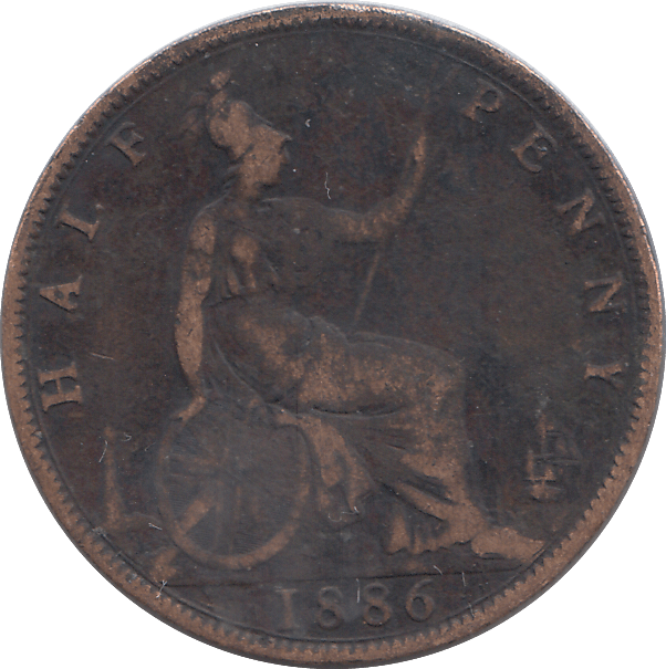 1886 HALFPENNY ( NF ) - HALFPENNY - Cambridgeshire Coins