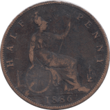 1886 HALFPENNY ( NF ) - HALFPENNY - Cambridgeshire Coins