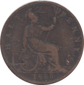1886 HALFPENNY ( NF ) - HALFPENNY - Cambridgeshire Coins