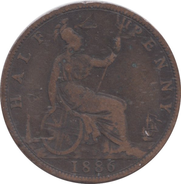1886 HALFPENNY ( NF ) - HALFPENNY - Cambridgeshire Coins