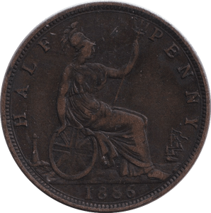 1886 HALFPENNY ( VF ) - HALFPENNY - Cambridgeshire Coins