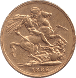 1886 M 2 GOLD SOVEREIGN ( EF ) - SOVEREIGN - Cambridgeshire Coins