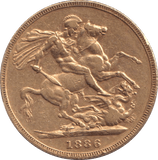 1886 M 3 GOLD SOVEREIGN ( EF ) - SOVEREIGN - Cambridgeshire Coins