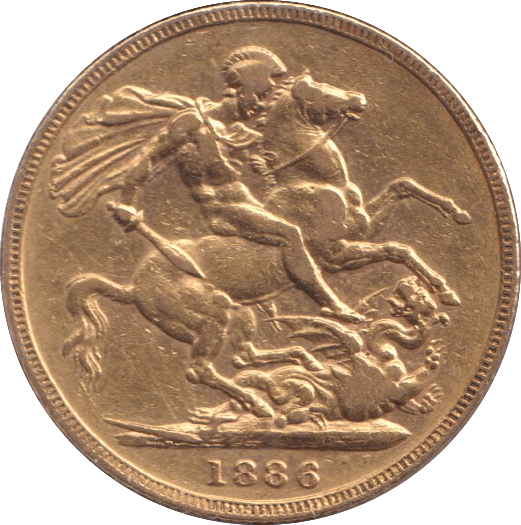 1886 M GOLD SOVEREIGN ( EF ) - SOVEREIGN - Cambridgeshire Coins