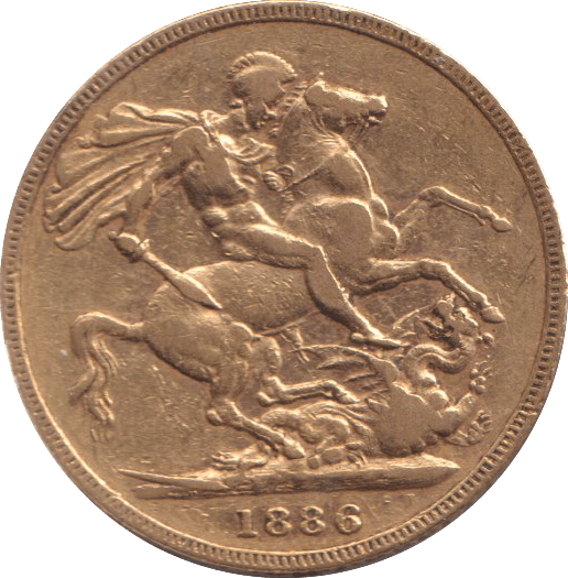 1886 M GOLD SOVEREIGN ( VF ) - SOVEREIGN - Cambridgeshire Coins