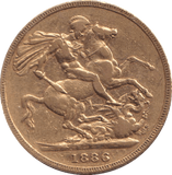 1886 M GOLD SOVEREIGN ( VF ) - SOVEREIGN - Cambridgeshire Coins
