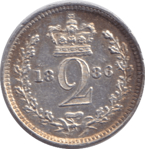 1886 MAUNDY TWOPENCE ( AUNC ) - MAUNDY TWOPENCE - Cambridgeshire Coins