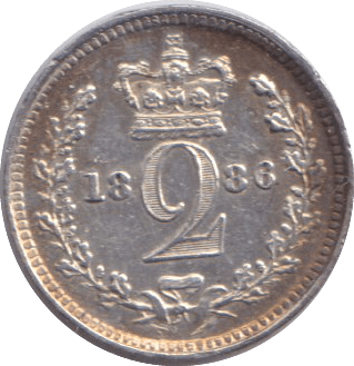 1886 MAUNDY TWOPENCE ( AUNC ) - MAUNDY TWOPENCE - Cambridgeshire Coins