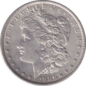 1886 MORGAN DOLLAR USA PHILADEPHIA MINT - SILVER WORLD COINS - Cambridgeshire Coins