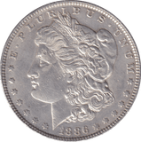 1886 MORGAN DOLLAR USA PHILADEPHIA MINT - SILVER WORLD COINS - Cambridgeshire Coins