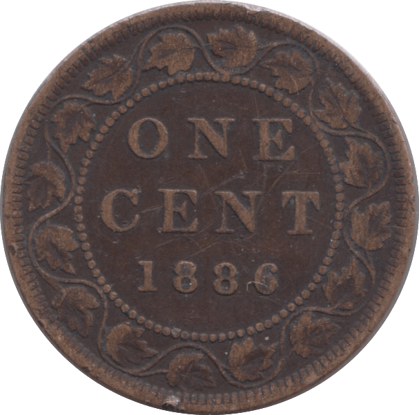 1886 ONE CENT CANADA - WORLD COINS - Cambridgeshire Coins