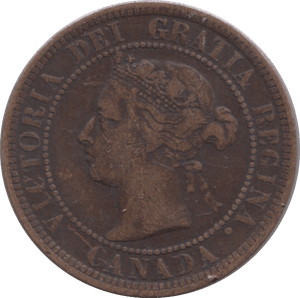 1886 ONE CENT CANADA - WORLD COINS - Cambridgeshire Coins