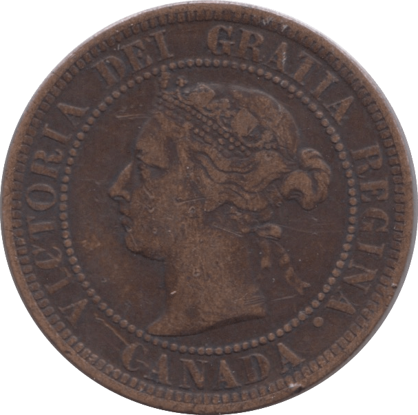 1886 ONE CENT CANADA - WORLD COINS - Cambridgeshire Coins