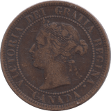 1886 ONE CENT CANADA - WORLD COINS - Cambridgeshire Coins