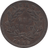 1886 ONE CENT USA - WORLD COINS - Cambridgeshire Coins
