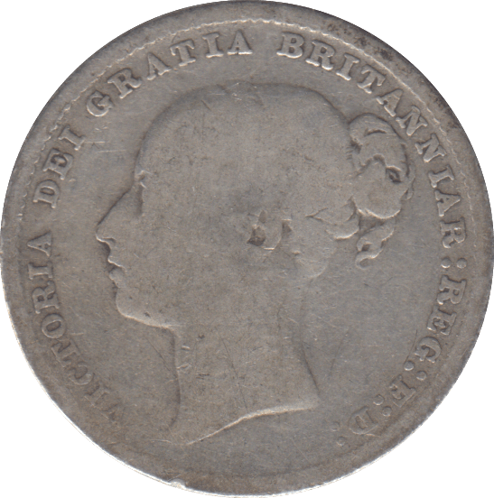 1886 ONE SHILLING ( FINE ) - SHILLING - Cambridgeshire Coins