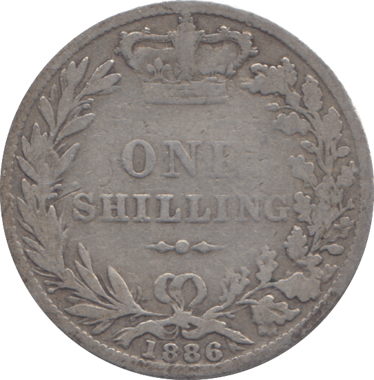 1886 ONE SHILLING ( FINE ) - SHILLING - Cambridgeshire Coins