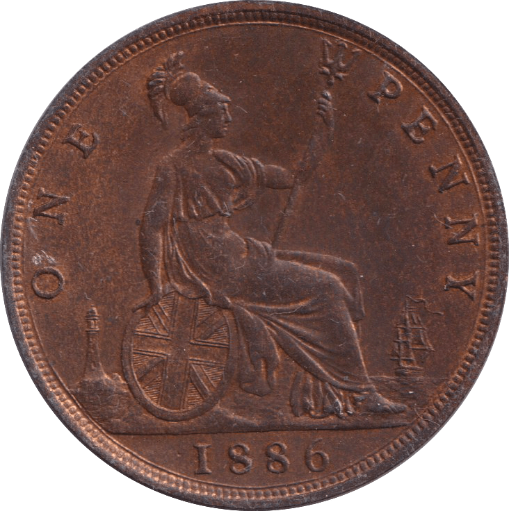 1886 PENNY ( UNC ) - PENNY - Cambridgeshire Coins