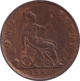 1886 PENNY ( UNC ) - PENNY - Cambridgeshire Coins