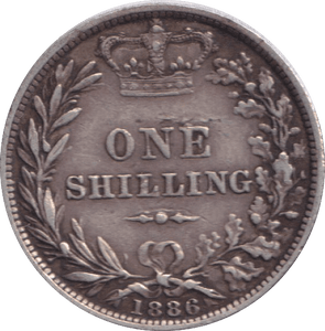 1886 SHILLING ( EF ) - SHILLING - Cambridgeshire Coins