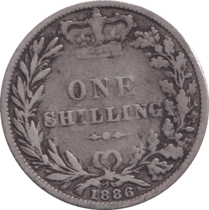 1886 SHILLING ( F ) - Shilling - Cambridgeshire Coins