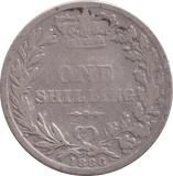 1886 SHILLING ( F ) - Shilling - Cambridgeshire Coins