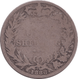 1886 SHILLING ( FAIR ) - SHILLING - Cambridgeshire Coins
