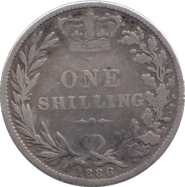 1886 SHILLING ( FAIR ) - SHILLING - Cambridgeshire Coins