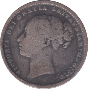 1886 SHILLING ( FINE ) 4 - SHILLING - Cambridgeshire Coins