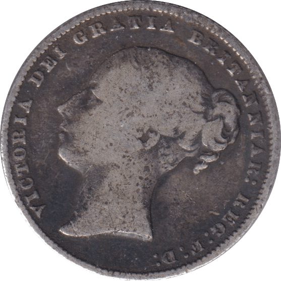 1886 SHILLING ( FINE ) DIE 57 - SHILLING - Cambridgeshire Coins