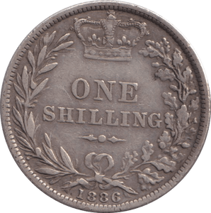 1886 SHILLING ( FINE ) - SHILLING - Cambridgeshire Coins