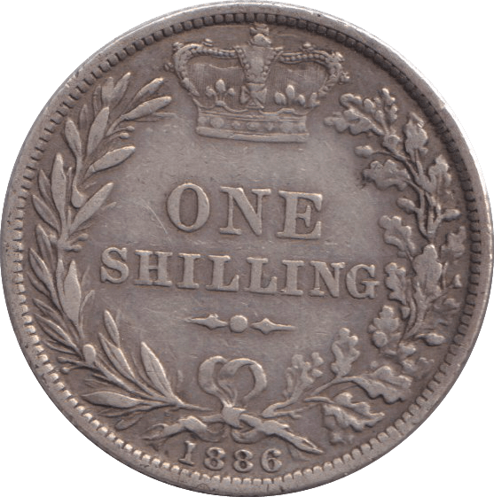 1886 SHILLING ( FINE ) - SHILLING - Cambridgeshire Coins