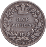 1886 SHILLING ( FINE ) - SHILLING - Cambridgeshire Coins