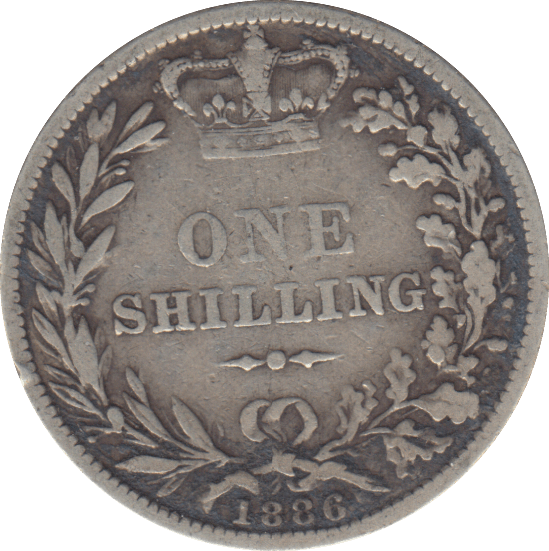 1886 SHILLING ( FINE ) - SHILLING - Cambridgeshire Coins