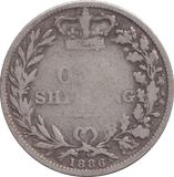 1886 SHILLING ( NF ) - SHILLING - Cambridgeshire Coins