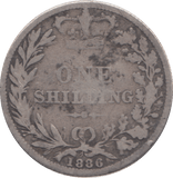 1886 SHILLING ( NF ) - SHILLING - Cambridgeshire Coins