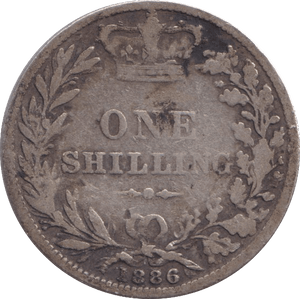 1886 SHILLING ( NF ) - SHILLING - Cambridgeshire Coins