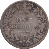 1886 SHILLING ( NF ) - SHILLING - Cambridgeshire Coins