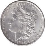 1886 SILVER MORGAN DOLLAR USA 5 - SILVER WORLD COINS - Cambridgeshire Coins