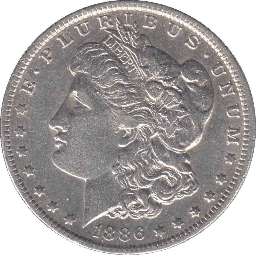 1886 SILVER MORGAN DOLLAR USA NEW ORLEANS MINT - SILVER WORLD COINS - Cambridgeshire Coins