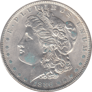 1886 SILVER MORGAN DOLLAR USA PHILADELPHIA MINT 1 - SILVER WORLD COINS - Cambridgeshire Coins